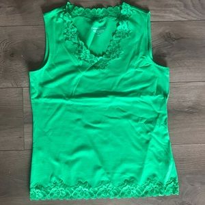 Coldwater Creek Green Tank Top NWOT